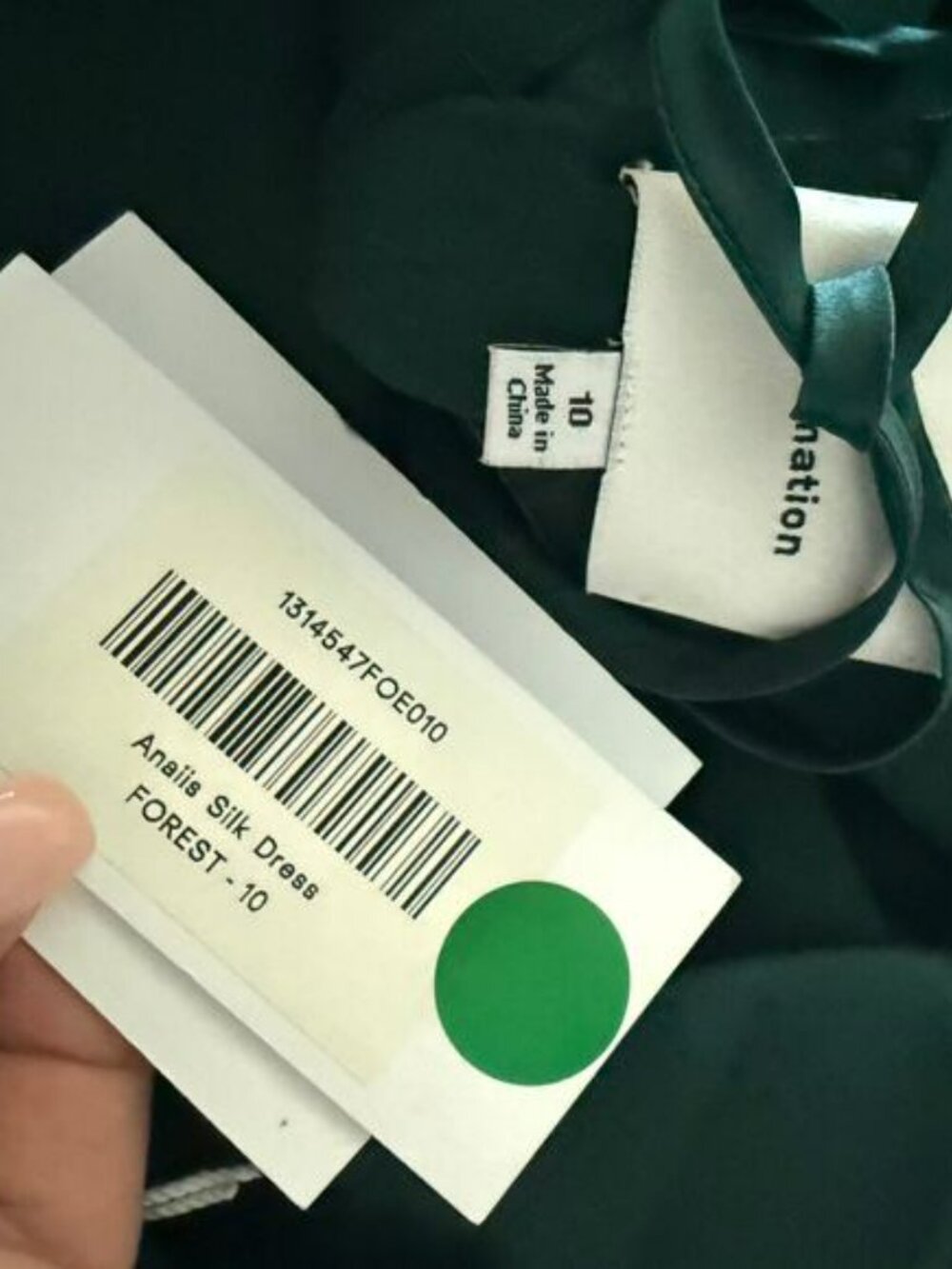 New Reformation Anaiis Silk Dress - Picture 3 of 3